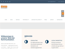Tablet Screenshot of diema.at